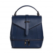 Rucsac dama din piele naturala DiAmanti Enna Blu Scuro